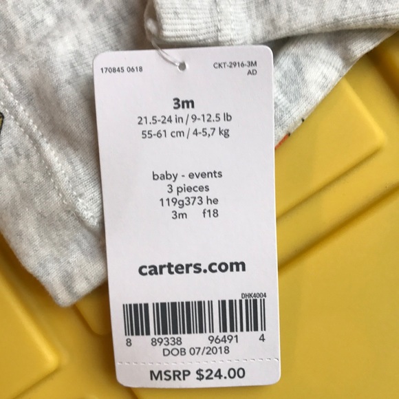 Thanksgiving 3-piece Outfit (Carters) - Picture 4 of 7